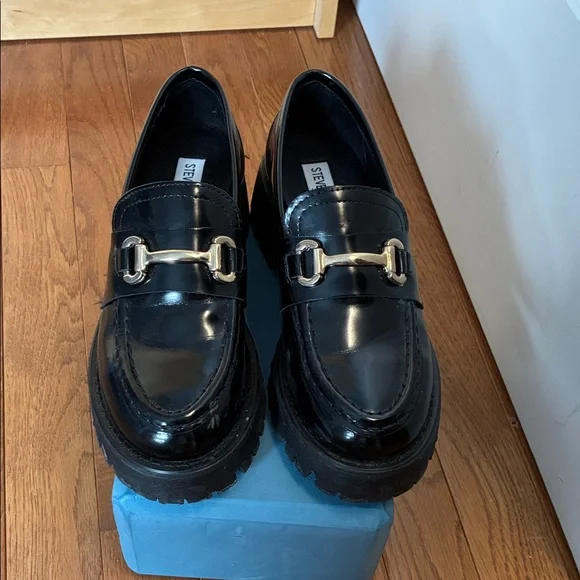Black Steve Madden Loafers - Picture 3 of 4